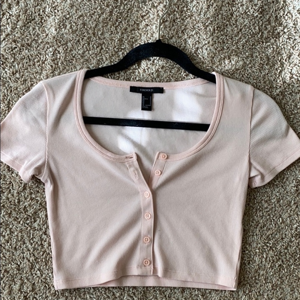 Light pink crop top
